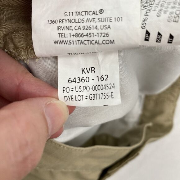 511 Tactical Cargo Pants Womens 18 Khaki Tan Straight Leg Pockets EMT Military - Picture 11 of 13